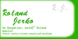 roland jerko business card